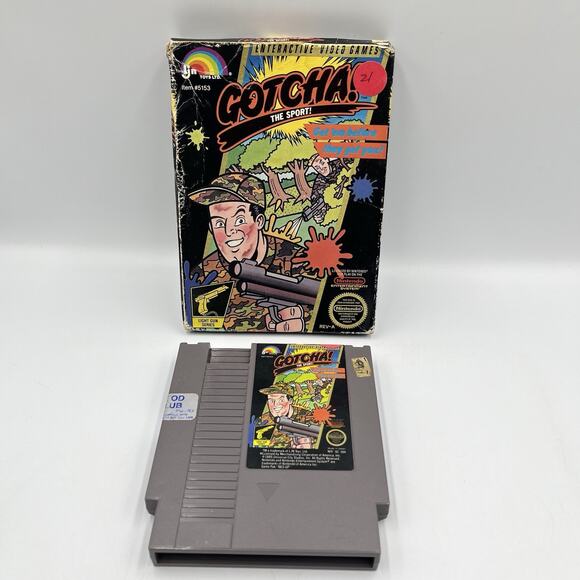 Gotcha! The Sport! (Nintendo NES, 1987) With Box - TESTED - Picture 1 of 13